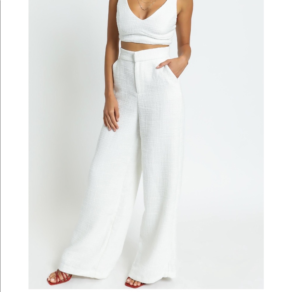 Showpo Adelaide white two piece set